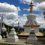 The stupa makes you feel in Nepal.