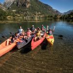 Canoeing on the lake