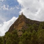 The Christ statue towers above Graus