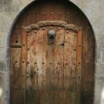 Typical door in Ainsa Sobrarbe