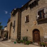 On the square in Escanilla is the impressive Casa Mora