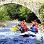 Rafting in the Spanish Pyrenees, a wild water adventure, and in between enjoy ancient bridges.